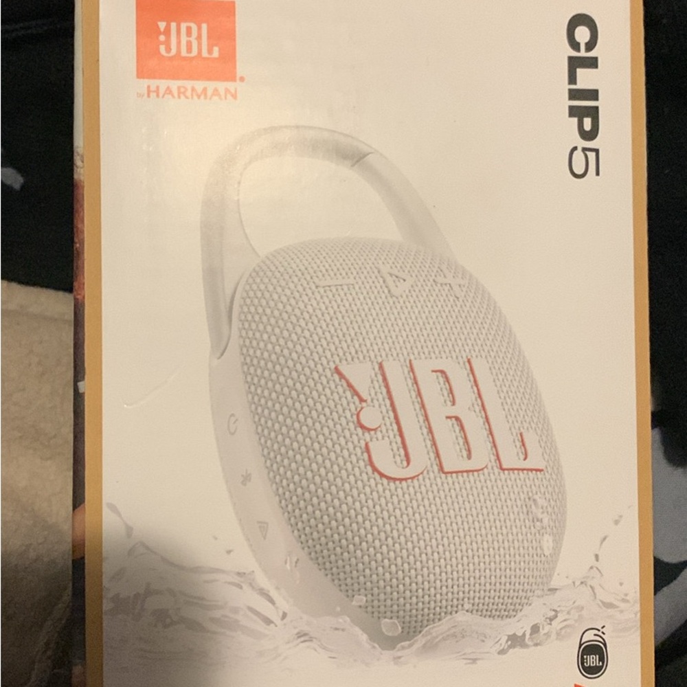 JBL Clip 5 Bluetooth Speaker - Light Gray
